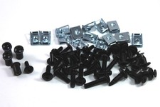 Ducati 749 999 2003-2006 dzus Befestigung & Schwarz Alu Verkleidung Schraube Set