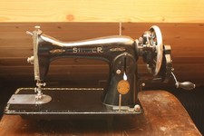 SINGER 15K28 Handkurbel Geradstich Nähmaschine Ledernähmaschine