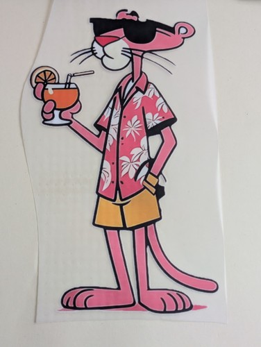Pink panther dtf folie - "pink, ca