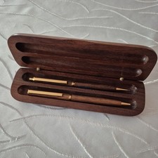 Schreibset im Holz-Etui