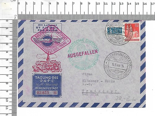 Ballonpost 1949 - ballonpost, 14.5.1949