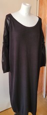 Tunika Strick-Kleid schwarz S/M