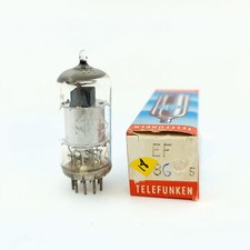 1 X EF86 TELEFUNKEN TUBE. 60er Jahre PROD. CHROMPLATTE. 18. CB401