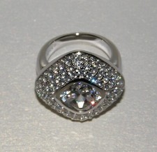 Eva Maria Pfeffinger Ring mit Zirkonia 925 Silber rhodiniert Gr. 18 (56) RARITÄT