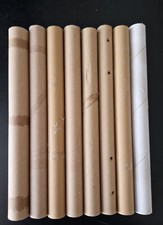 8 Papierrollen Papprollen ca. 30 x 2,8 cm  Basteln Kerzengießen Nager