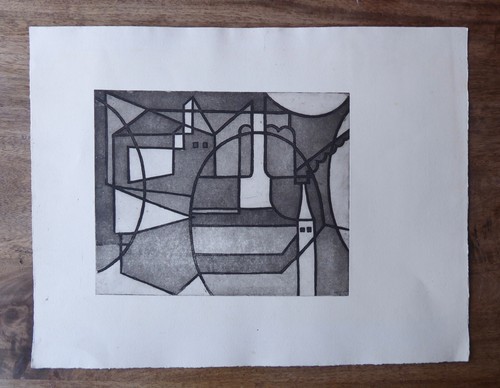 Alte druckgrafik architektur - alte,