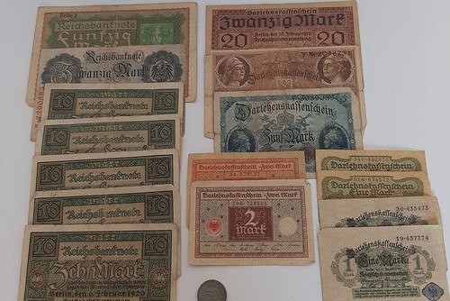 Konvolut reichsbanknoten - konvolut,