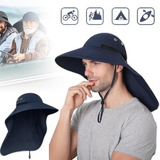 Herren Sonnenhut Anglerhut Fischerhut Trekking Camping Reisen Outdoor UV Schutz