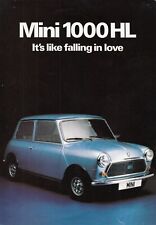 LEYLAND MINI 1000 HL Oldtimer Prospekt Brochure Sheet 1980 AI