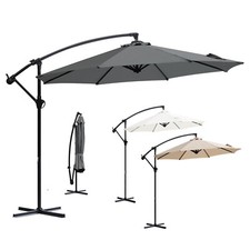 Sonnenschirm 3m Ampelschirm mit Kurbel Kurbelschirm Sonnenschutz UV50+