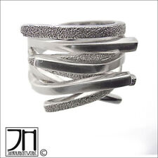 Modernist 925er Silber Design er Ring massiv Handarbeit sterling silver
