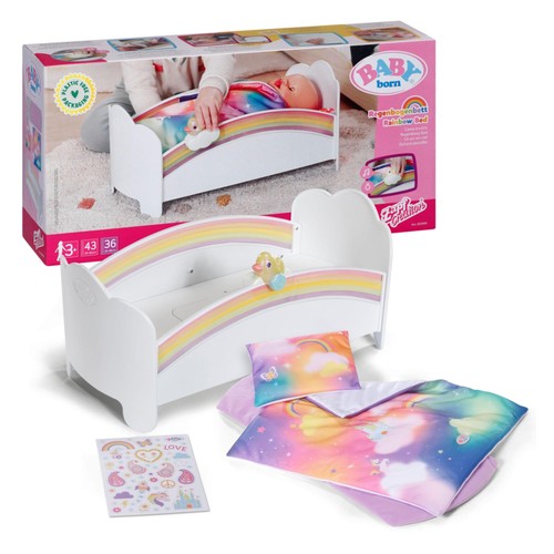 Baby born regenbogenbett - born,