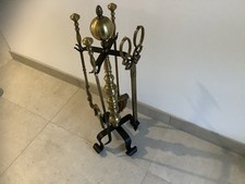 Fünfteiliges Kaminbesteck Aus