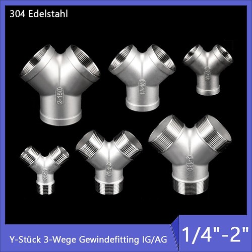Stück wege edelstahl y - y-stück, 3-wege