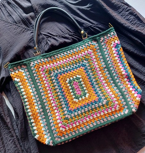 Bunte häkeltasche crochet bag - bunte,
