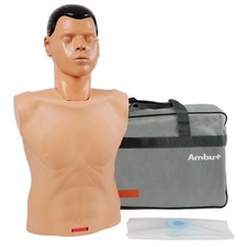 AMBU SAM Simple AED Manikin - Trainingspuppe mit Gesichtsmaske, 25 Luftbeuteln
