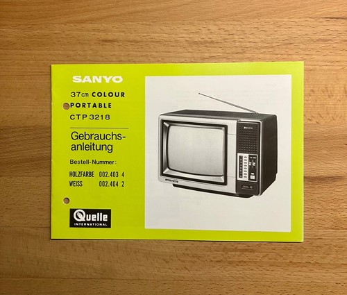 Bedienungsanleitung sanyo - bedienungsanleitung,
