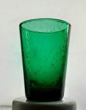 Glas vase grün - glas, vintage