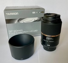 TAMRON SP 90 mm F/2.8 Di Macro 1:1 VC USD für NIKON, Topzustand, wie NEU, OVP