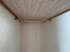 Schrankstange Kleiderstange Schrankrohr Garderobe Retro 60-er Jahre Bambus