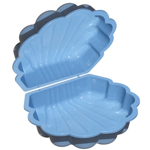 Wassermuschel pastell blau - wassermuschel, pastell-blau