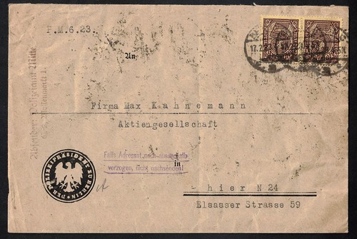 Deutsches reich 1923 brief - deutsches,