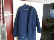 Woll-Walk-Mantel blau von Maas Gr. 36 - (etwas größer)