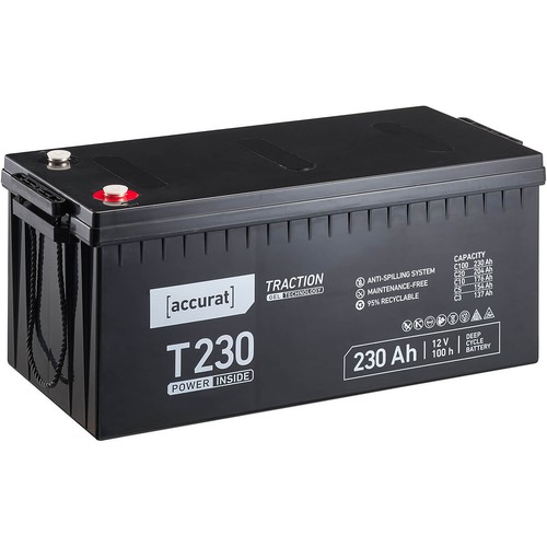 Solarbatterie gel 12v - gel, 230ah