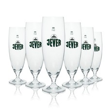 6x Jever Bier Glas Pokal 400ml