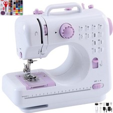 Mini Elektrisch Nähmaschine 12 Stichprogramme für Anfänger & Kinder mit Fußpedal