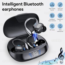 Bluetooth 5.3 Headset Stereo Kopfhörer Kabellos Ohrhörer mit Mikrofon für Handy