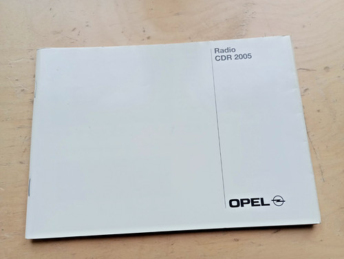 Opel radio cdr 2005 - cdr,