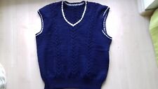 Handmade Retro-Strukturstrick-Pullunder-Westover-Pullover-Sweater XL nw.maritim