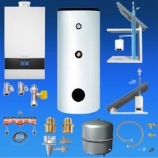 Gas Brennwert Therme Buderus GB172 i.2 15-25 kW Gasheizung Zubehör 160l Speicher