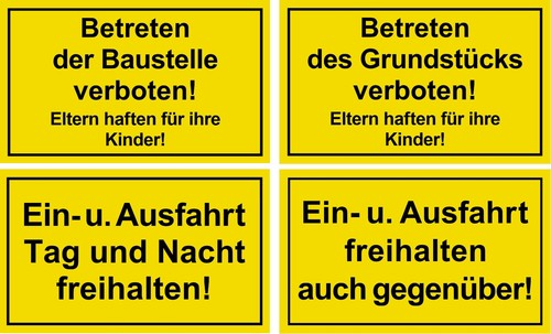 Schild betreten der - betreten,