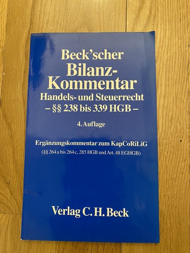 Beck scher bilanz kommentar - beck'scher, bilanz-kommentar