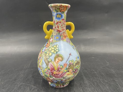 Prunkvolle porzellan vase mit - porzellan,