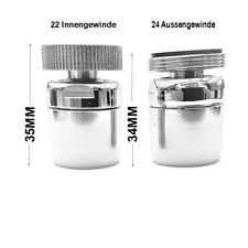 Kugelgelenk + Perlator Neoperl od. Spar-Strahlregler Wassersparer