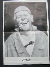 Programm Programmblatt Clown Grock Zirkus DIN A 4