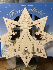 Omis altes Erzgebirge Fensterlicht ohne Beleuchtung-daher Fensterbild....