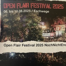 Open Flair 2025 2 Dauerkarten, Hardticket ohne Camping
