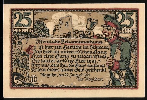 Notgeld raguhn 1921 - 1921,, 25