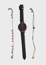 Schmuck-Set -- Schwarz/Gold--