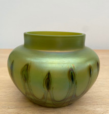 Jugendstil Glas Vase; Firma Joh. Loetz Wwe. Klostermühle/Böhmen Anf. 20 Jhd.