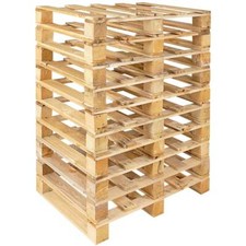 10x Holz-Einwegpalette im