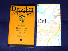 Stadtplan Dresden 1990 DDR +