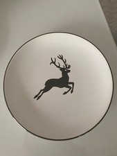 Gmundner Keramik – Hirsch grau, Dessertteller – sehr gut