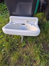 altes kleines Handwaschbecken Waschbecken für WC 1958 Jahre Keramik Nr. 10352P