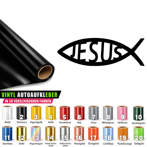 Aufkleber jesus fisch car - jesus,