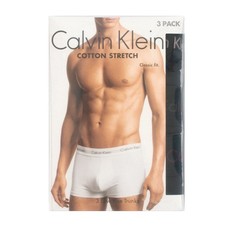 CALVIN KLEIN Herren Boxershorts 0000U2664G Low Rise Trunk 3 Pk Schwarz / S /